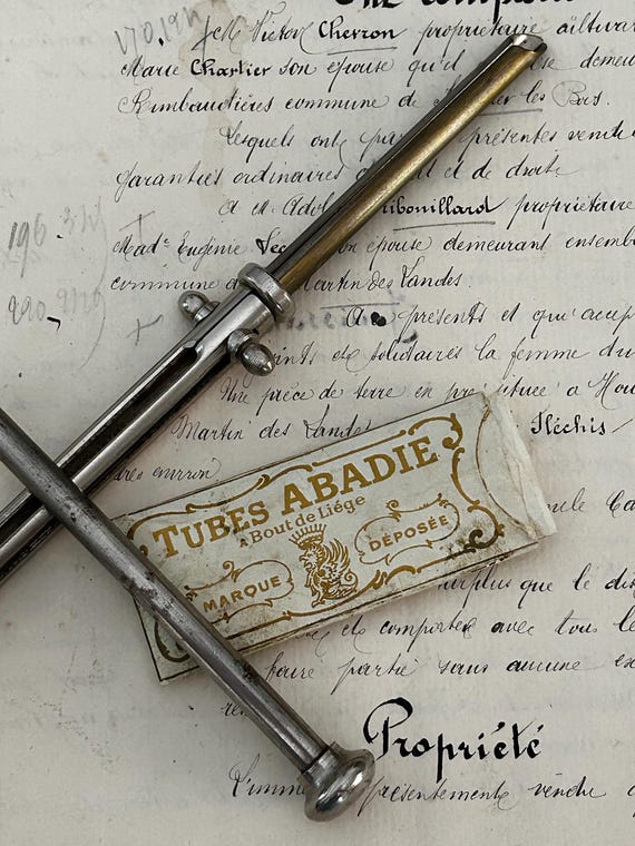 Early 20th Century Abadie Cigarette Roller with Rolling Papers