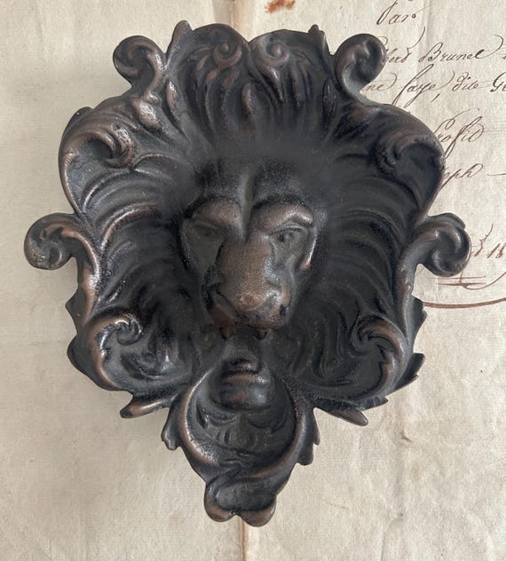 Art Nouveau, Lion Dish, Attributed to the American Radiator Company