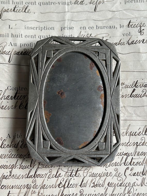 French, Art Deco, Small, Tabletop Picture Frame