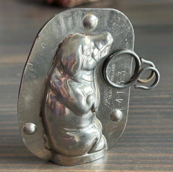 Vintage Chocolate Pig Mold, Made by VormenFabriek of Tilburg, Netherlands