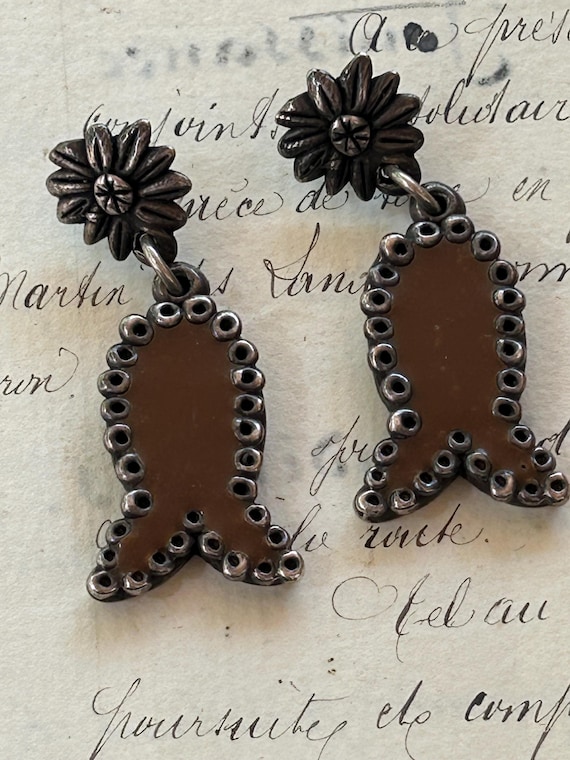 Philippe Audibert Floral and Fish Earrings, Paris