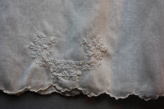 Handmade Tiny Tots Originals Ivory Child's Christening/Baptism Gown and Slip
