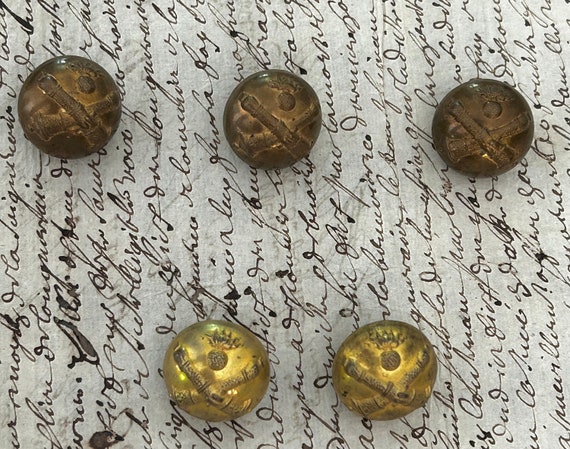RESERVED FOR M: Maurice Bourdon, Paris Buttons for the French Artillery, Third Republic
