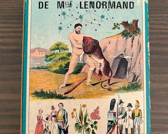 Vintage Astro-Mythological Lenormand Tarot Deck, Grimaud, 1970s, French Booklet