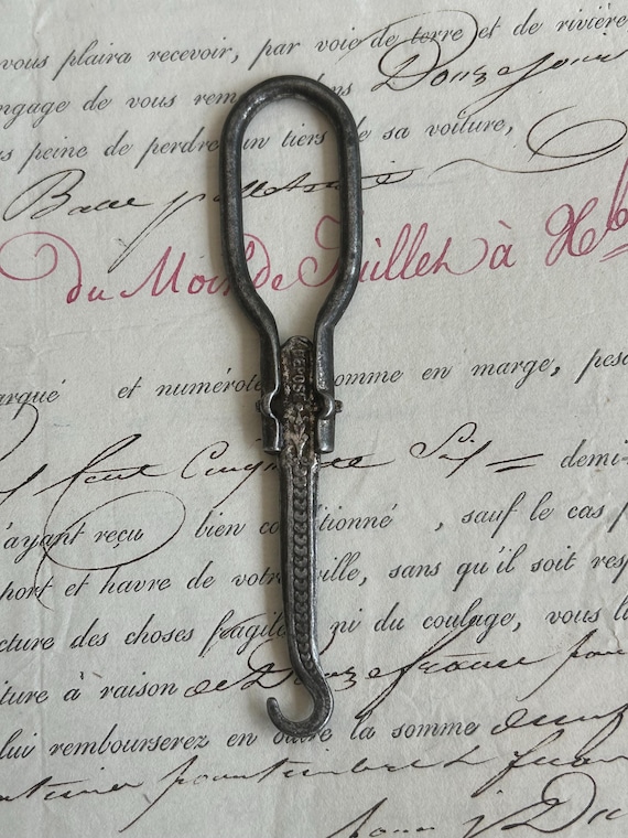 Folding Corset Lace or Button Hook, Circa 1800s, from France