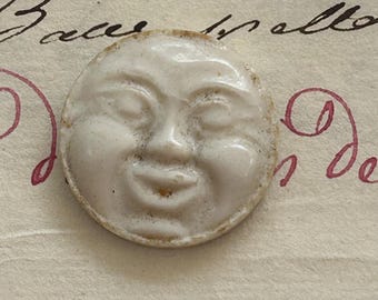 Man in the Moon Ceramic Fève