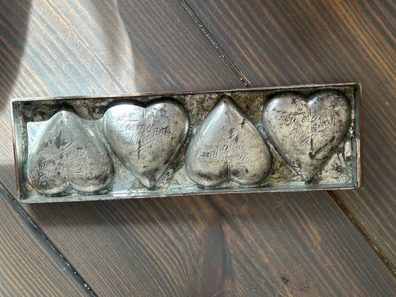 Anton Reiche "To My Valentine" Postcard Chocolate Mold, Circa 1920s-1930s