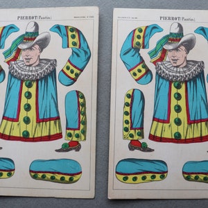 Pierrot Postcard by Pellerin of Épinal, France, Two Available