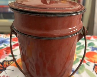 French, Enamel, Lunch Pail or Gamelle