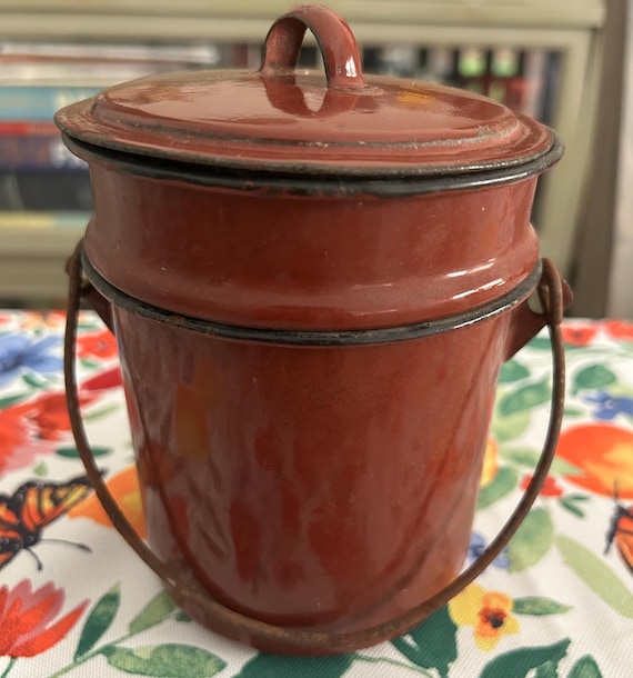 French, Enamel, Lunch Pail or Gamelle