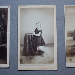 Cartes de Visite of 1800s Era Children by Benjamin Lochman and W.H.S. Gross of Allentown, PA
