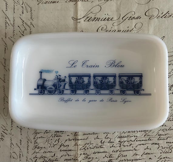 Rare, Le Train Bleu (Gare de Lyon) Milk Glass Dish