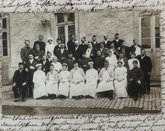 WWI (1916) Hôpital Convalescent de Nîmes, French Photo Postcard