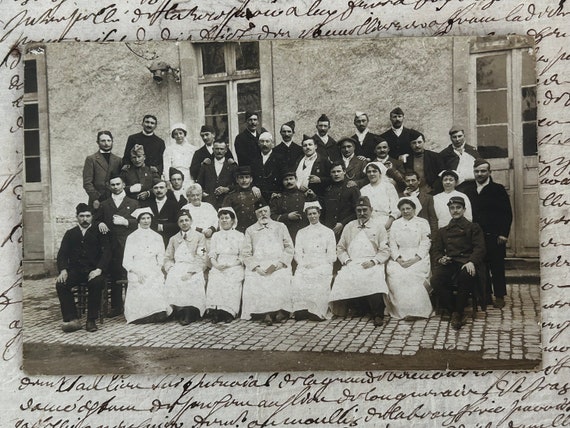 WWI (1916) Hôpital Convalescent de Nîmes, French Photo Postcard