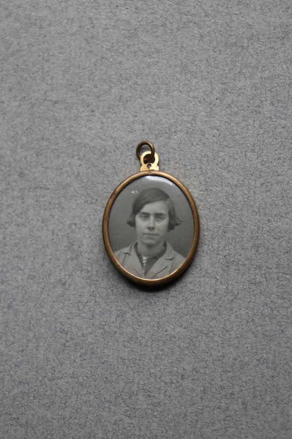 Photo Pendant, from France with Beehive and Sun on Reverse