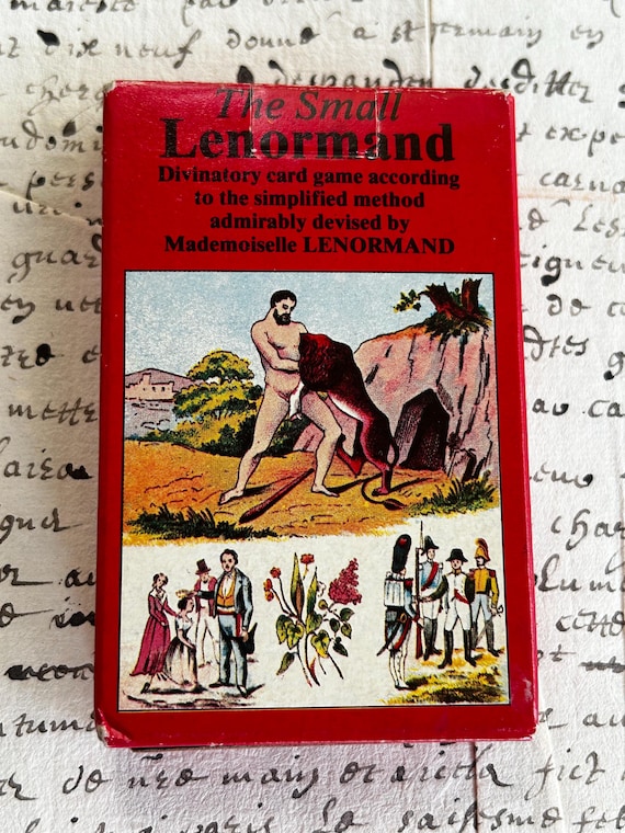 Grimaud Petit Lenormand Divination Deck in French and English, with French and English Directions