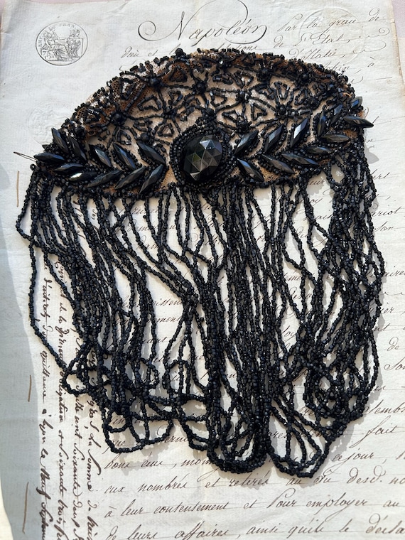 Victorian Era, French Jet Parure de Coiffure/Hair Ornament