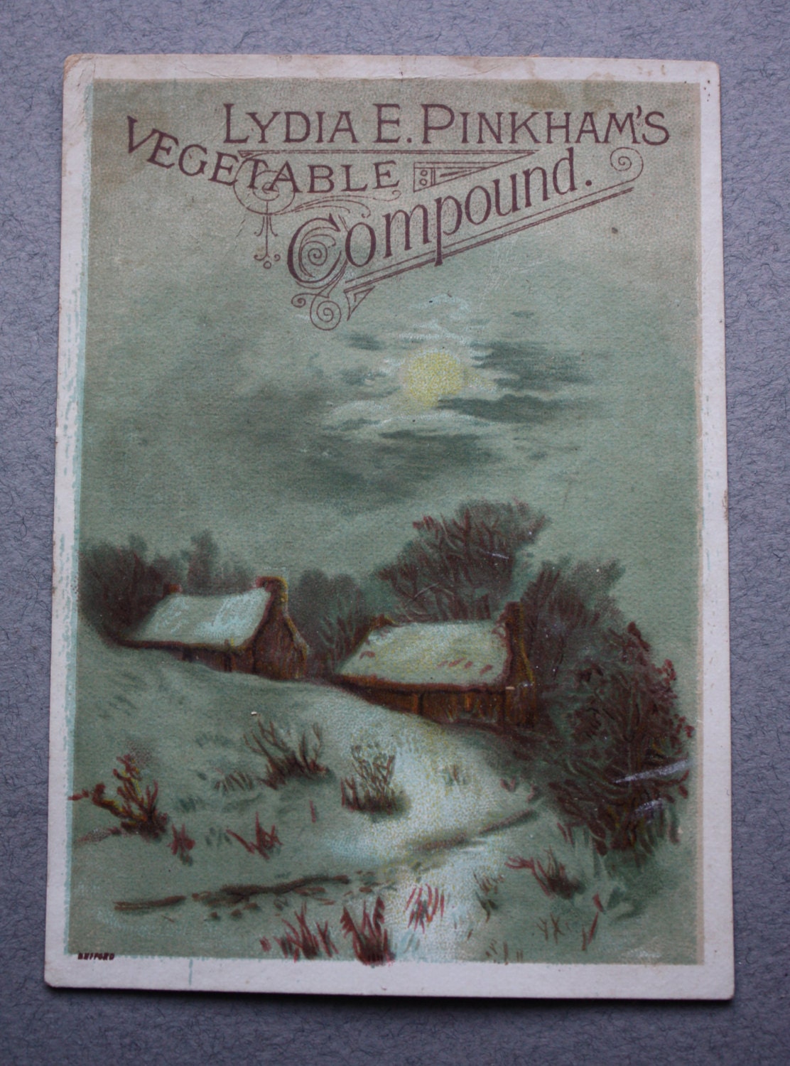 Lydia E. Pinkham's Vegetable Compound Antique Trade Card Set