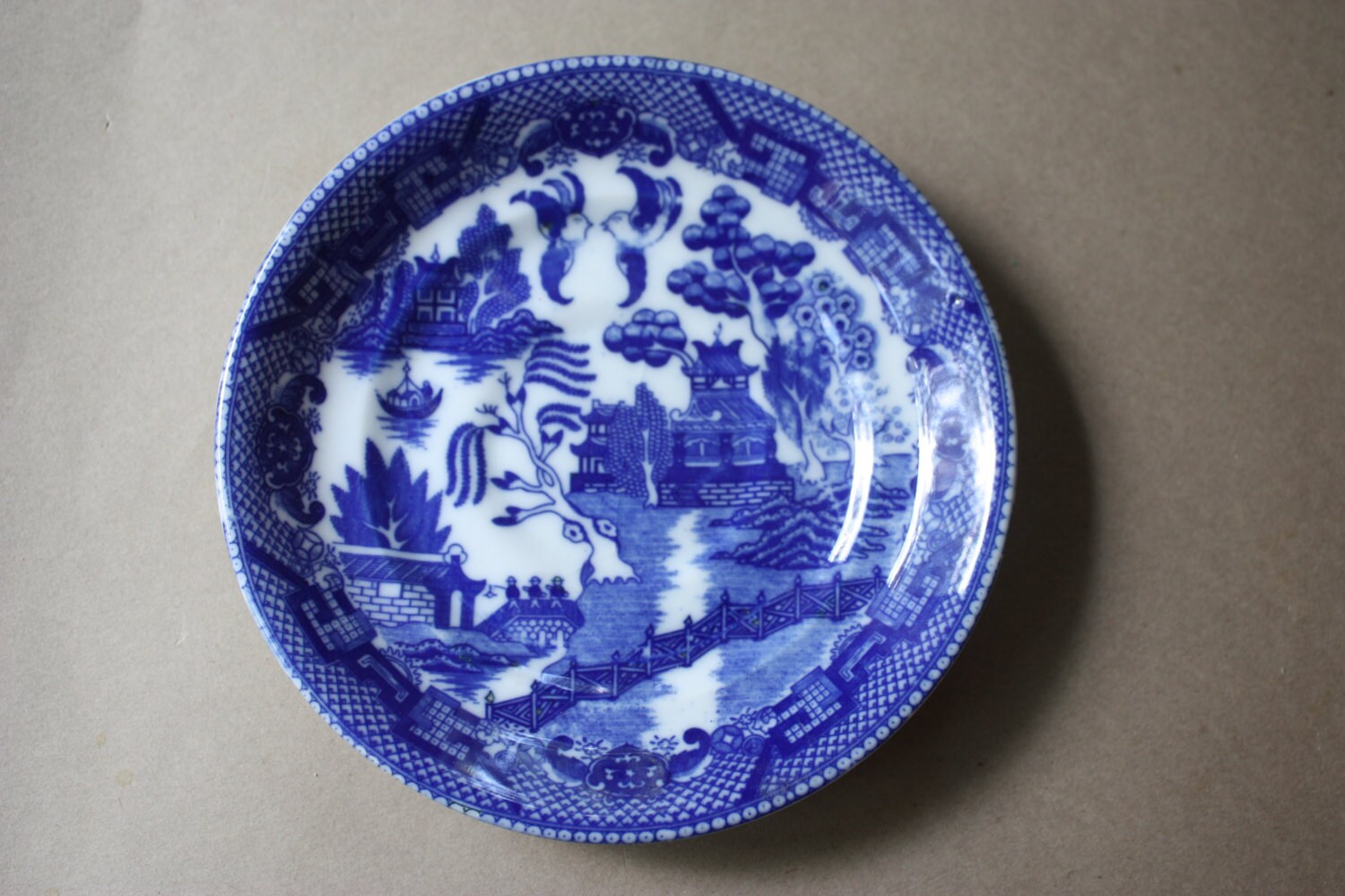 Blue Willow Saucer, Made in Japan