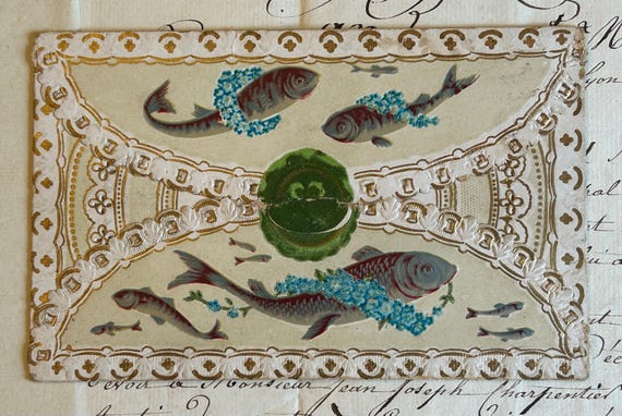Vintage April Fool's Postcard, from France