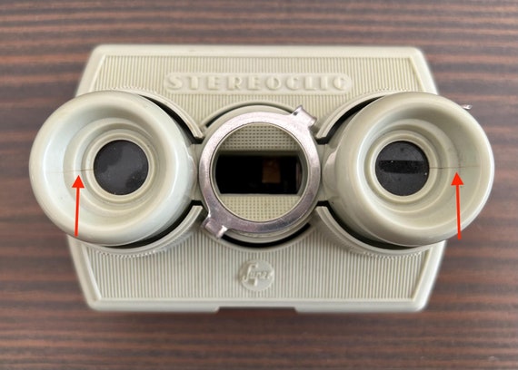 Bruguiere Stereoclic Super 3D Stereoscope Viewer with Slides, 1960s France