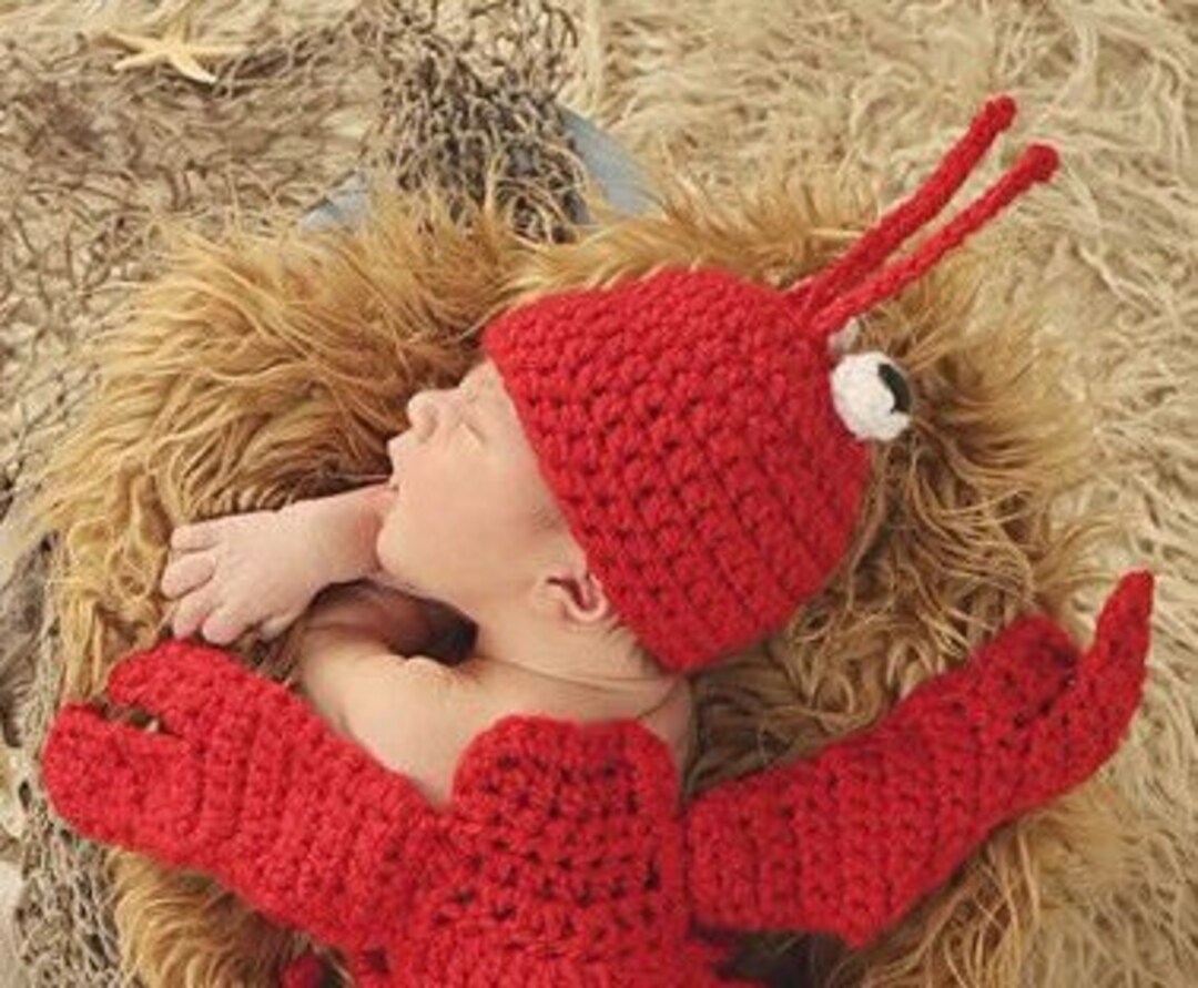 Crochet Lobster Hat for Newborns, Madetoorder Etsy