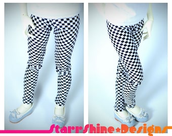 BJD MSD 1/4 Vêtements de poupée - Tiny Checks Print Leggings - Prêt à expédier