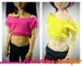 BJD MSD 1/4 Doll Clothing - Design Your Own Wideneck Crop Top - 20 Colors - Made to Order 