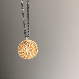Sun Charm Necklace in Silver or Gold/ Yoga gift/ Friend gift/ BFF/Spring/Summer/ Mothers Day image 5