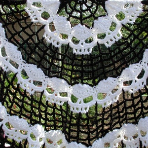 PDF Wikked Skull Half Moon Shawl Pattern image 2