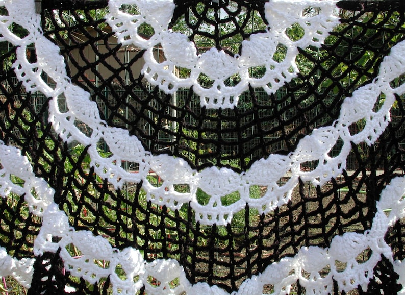 PDF Wikked Skull Half Moon Shawl Pattern image 2