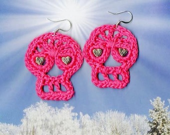 PDF File Day of the Dead Sugar Skull Earring Pattern