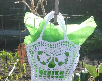 PDF File Trick Or Treat Bags Day of the Dead Sugar Skull Tote Pattern