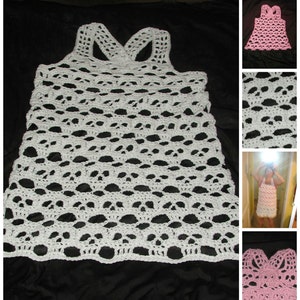 PDF  Creepy Skull Dress  Baby to Plus sizes Included Crochet Pattern