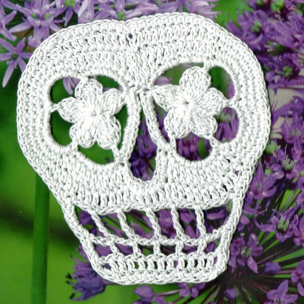 PDF File Vera Day of the Dead Sugar Skull  Applique Pattern