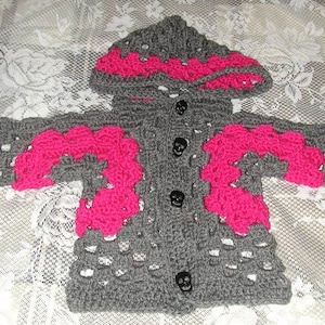 PDF Toddler  Creepy Skull  Hexagon Hoodie