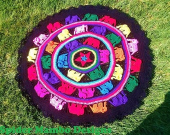 PDF Crochet Pattern Only Elephant Mandala blanket