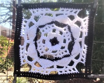 PDF Wikked Skull Afghan  Square Crochet  Pattern
