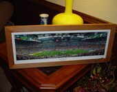 FREE SHIPPING Super Bowl XL Pittsburgh Steelers custom framed solid cedar panoramic frame oak finish rustic display