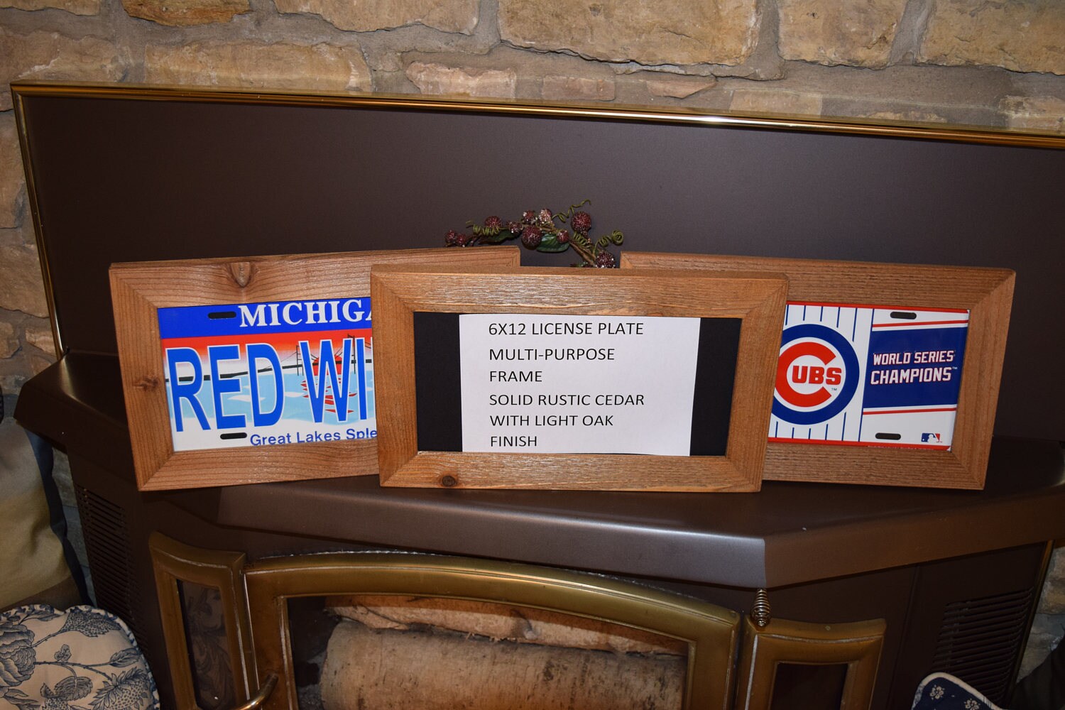 FREE SHIPPING 6x12 Wood license plate multi purpose frame Etsy
