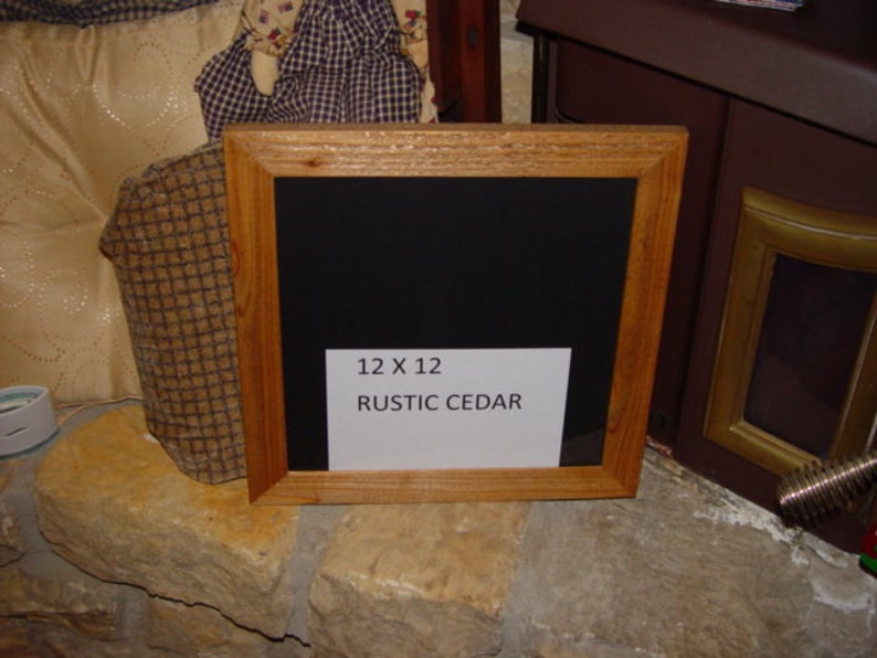FREE SHIPPING 12x12 size frame solid cedar wood picture photo craft scrapbooking oak finish country rustic display