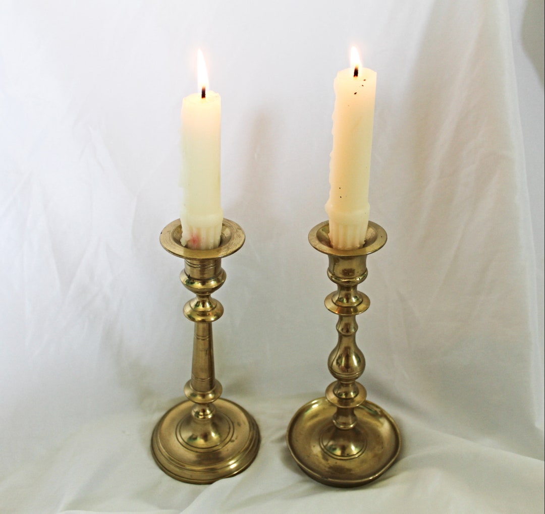 Antique Gold Candlesticks Holders Candlestick Holders Vintage 