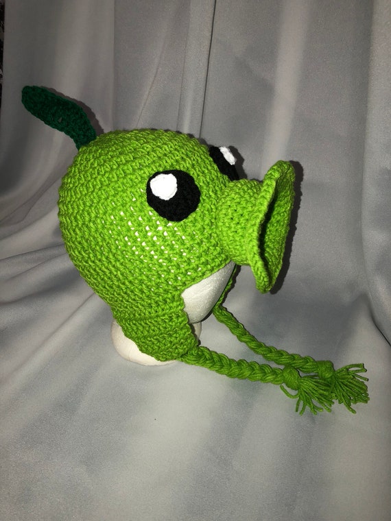 Pea Shooter Plants vs Zombies inspired hat Etsy