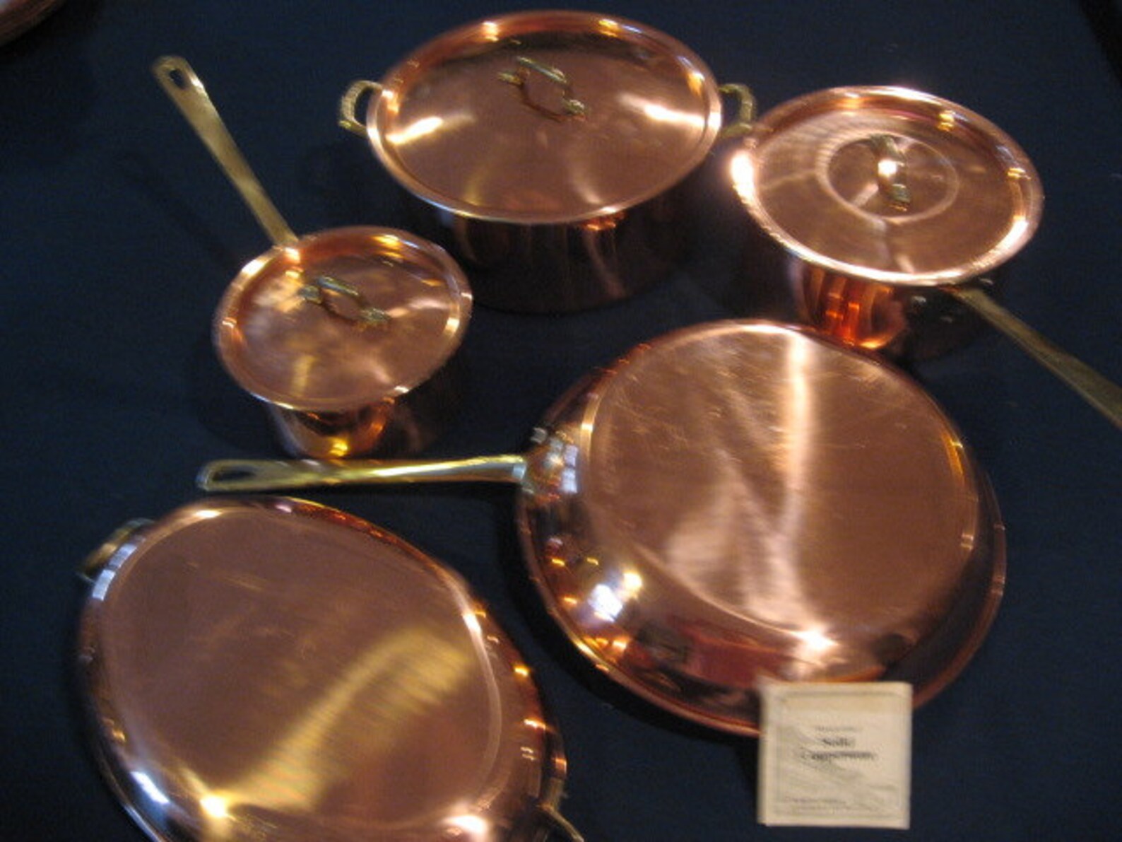 8 Piece Handcrafted Solid Copperware Authentic Old World Etsy