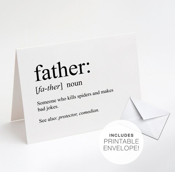 Father's Day Funny Printable Card Printable Card for Dad | Etsy