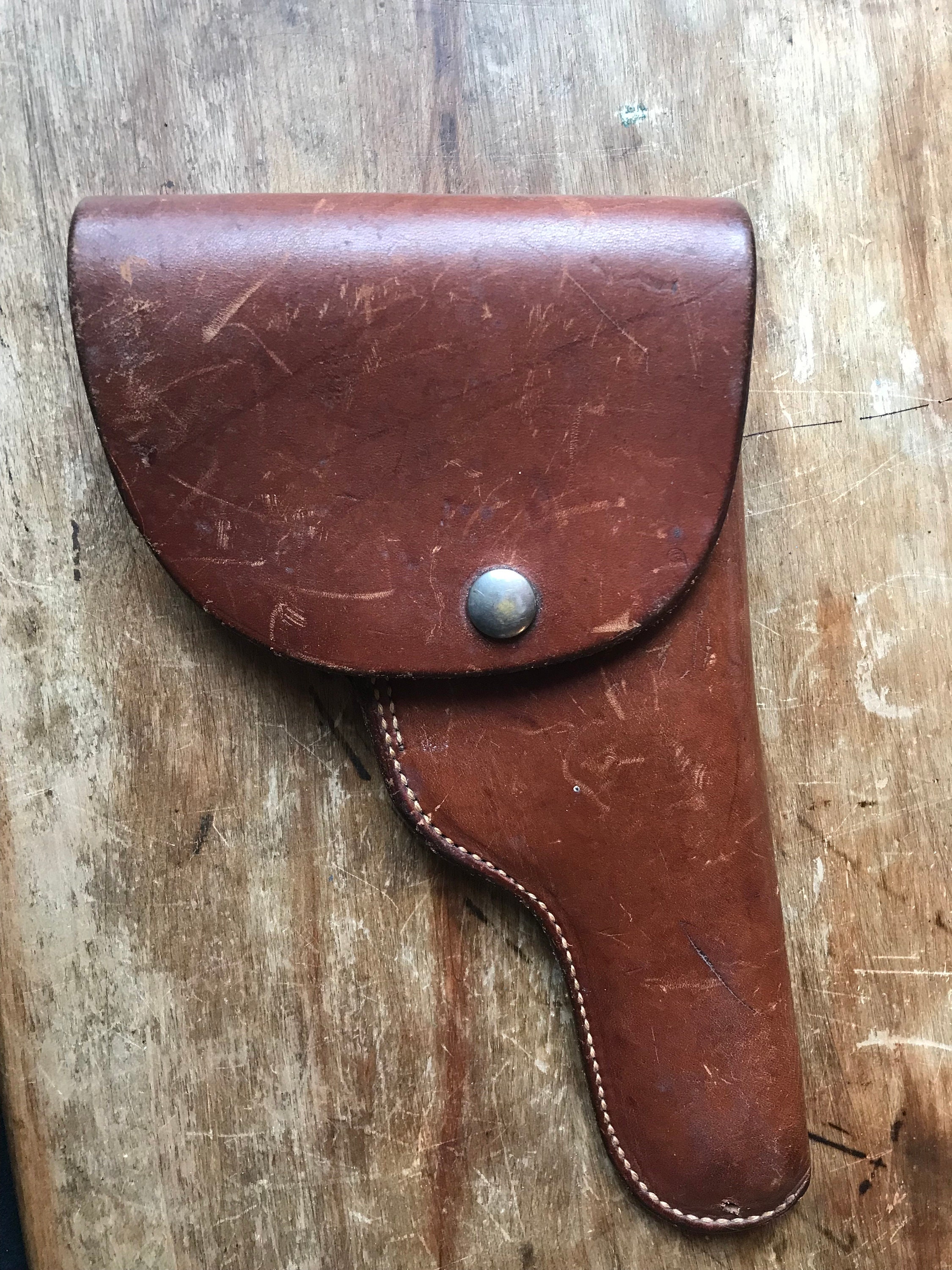 Antique George Lawrence Leather 14 Flap Holster for Hi Standard HD