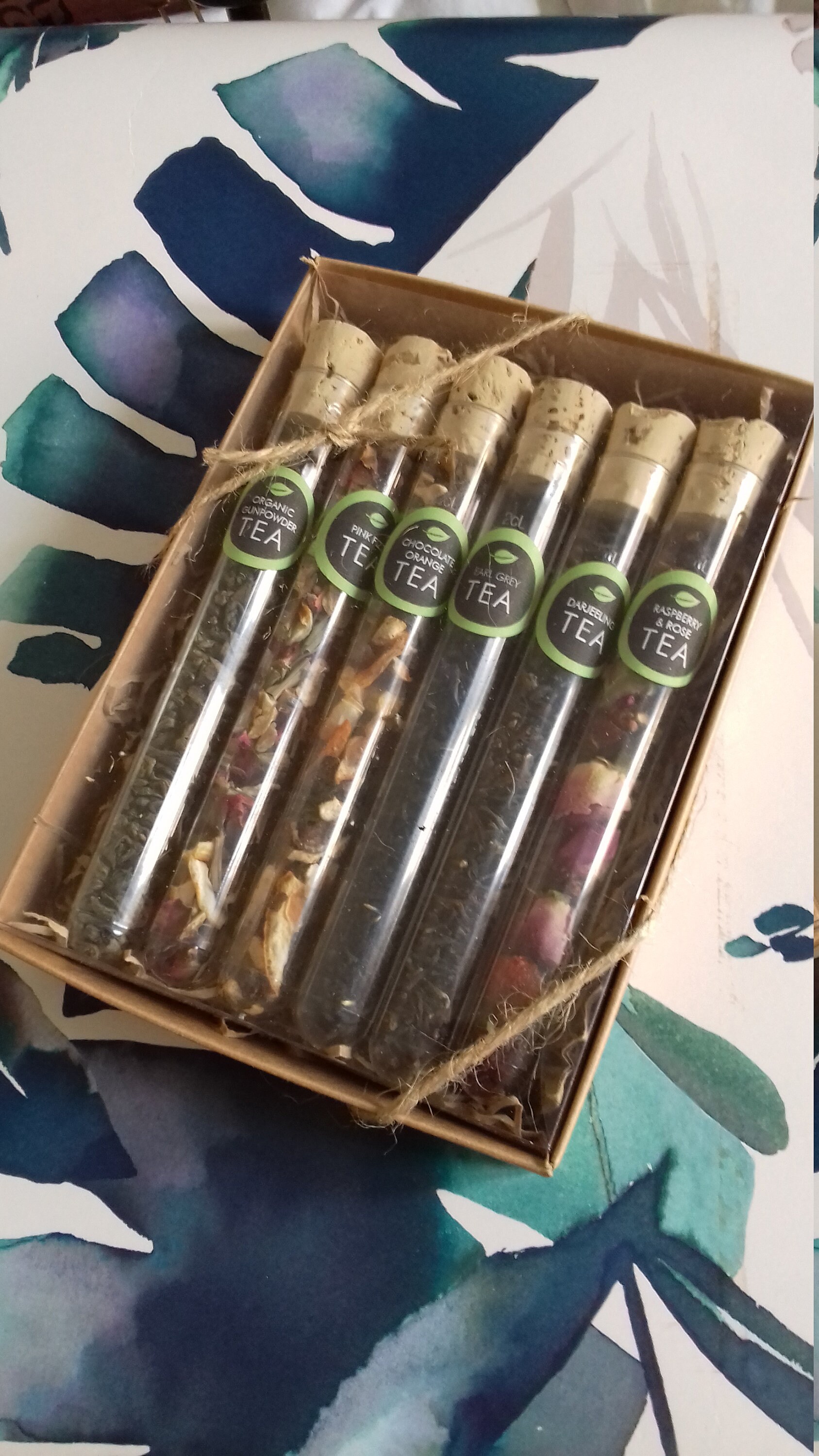 Tea test tube gift box 6 special blends of tea in test tubes Etsy