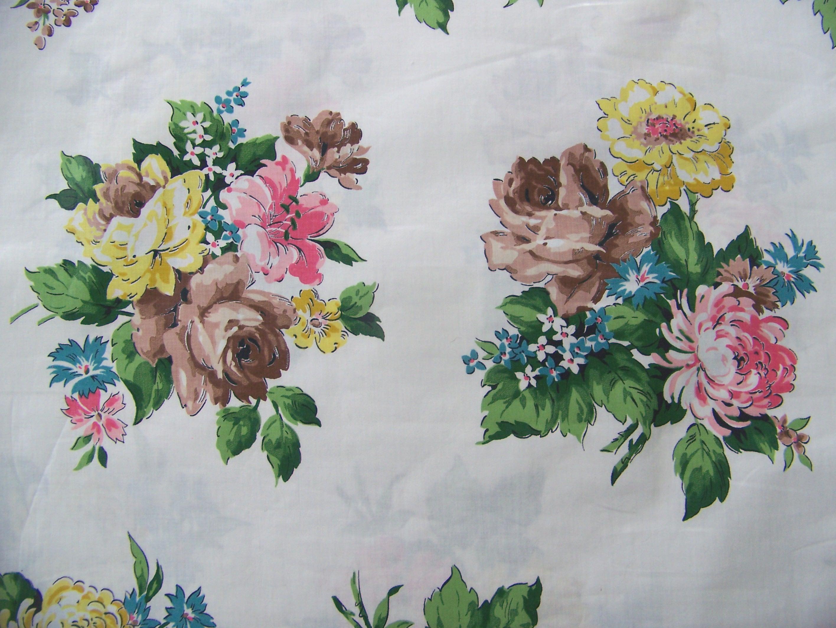 アンティークガーゼ　さゆり染め Vintage Chintz by Yard - Etsy