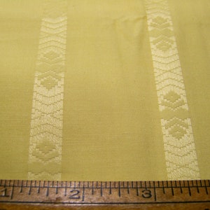 1950&#39;s Cotton WOVEN EMBROIDERED STRIPE 36&quot; W x 36&quot; L Quilting Sewing Fabric InvD