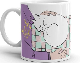 Queen of Cat on a lap mug